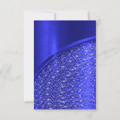 Invitation Fête des mariées de la Parties scintillant Bleue R (Dos)