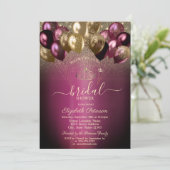 Invitation Fête des mariées de la Parties scintillant des bal (Debout devant)