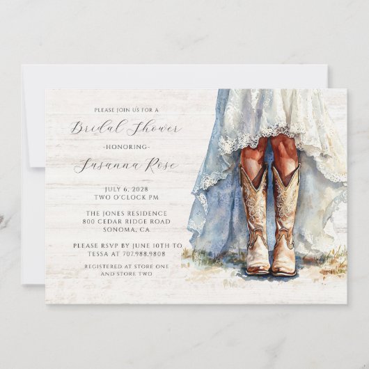 Invitation Fête des mariées de la robe de mariée Mariage fill (Devant)