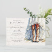 Invitation Fête des mariées de la robe de mariée Mariage fill (Debout devant)