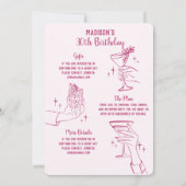 Invitation Fête des mariées de la soirée Cocktail (Dos)