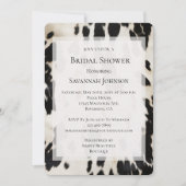 Invitation Fête des mariées de la vache noire blanche sud-oue (Devant)