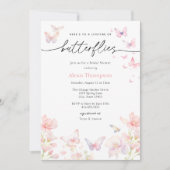 Invitation Fête des mariées de la vie des papillons (Devant)