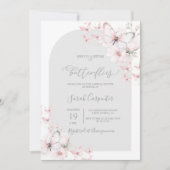 Invitation Fête des mariées de la vie des papillons (Devant)