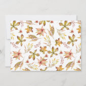 Invitation Fête des mariées de lanterne de récolte d'automne  (Dos)