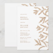 Invitation Fête des mariées de l'aquarelle d'automne (Devant / Derrière)