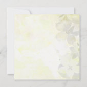 Invitation Fête des mariées de l'aquarelle tropicale (Dos)