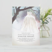 Invitation Fête des mariées de l'arborescence | Robe Mariage (Debout devant)