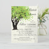 Invitation Fête des mariées de l'arbre des fleurs dansantes (Debout devant)