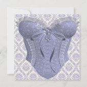 Invitation Fête des mariées de lavande de corse violet (Dos)