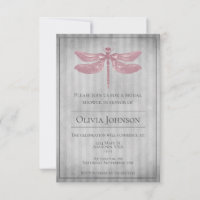 Fête des mariées de libellules à bijoux rose