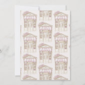 Invitation Fête des mariées de librairie de livres d'articles (Dos)