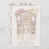 Invitation Fête des mariées de librairie de livres d'articles (Devant / Derrière)