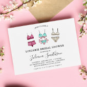 Invitation Fête des mariées de lingerie