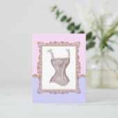 Invitation Fête des mariées de lingerie Corset victorienne (Debout devant)