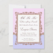 Invitation Fête des mariées de lingerie Corset victorienne (Dos)