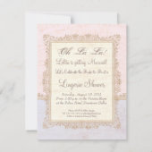 Invitation Fête des mariées de lingerie Corset victorienne (Dos)