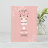 Invitation Fête des mariées de lingerie Dainty (Debout devant)