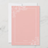 Invitation Fête des mariées de lingerie Dainty (Dos)