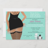 Invitation Fête des mariées de lingerie turquoise (Devant)