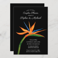 Fête des mariées de l'oiseau tropical des couples 