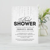 Invitation Fête des mariées de look Parties scintillant blanc (Debout devant)