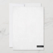 Invitation Fête des mariées de look Parties scintillant blanc (Dos)