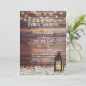 Invitation Fête des mariées de luminaires à cordes de lantern (Debout devant)