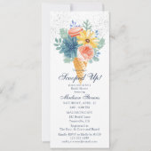 Invitation Fête des mariées de Macaron Floral Succulent (Devant)