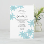 Invitation Fête des mariées de marais bleu clair (Debout devant)