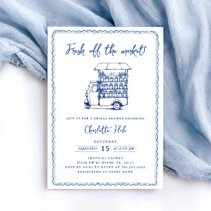 Invitation Fête des mariées de marché moderne