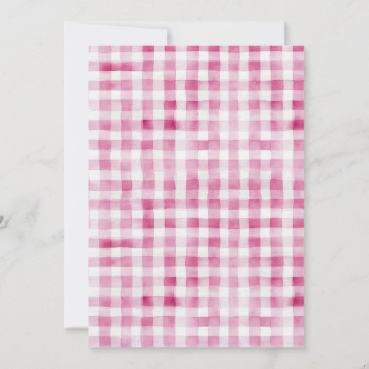 Invitation Fête des mariées de marché moderne (Dos)