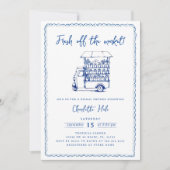 Invitation Fête des mariées de marché moderne (Devant)