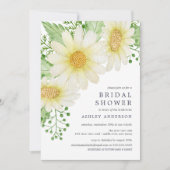 Invitation Fête des mariées de marguerite fraîche (Devant)