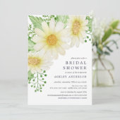 Invitation Fête des mariées de marguerite fraîche (Debout devant)