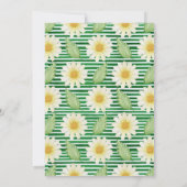 Invitation Fête des mariées de marguerite fraîche (Dos)