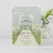 Invitation Fête des mariées de mariage à Arbor Beach (Debout devant)