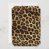 Invitation Fête des mariées de Mariage chic Brown Gold Leopar (Dos)