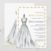 Invitation Fête des mariées de Mariage Crystal Look (Devant / Derrière)