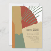 Invitation Fête des mariées de Mariage de blocs de couleur ID (Devant)