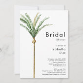Invitation Fête des mariées de mariage de destination Palm Tr (Devant)
