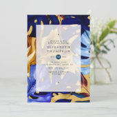 Invitation Fête des mariées de Mariage de forêt exotique (Debout devant)