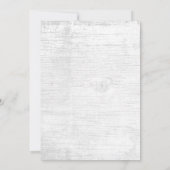 Invitation Fête des mariées de Mariage de grange rustique Suc (Dos)