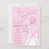 Invitation Fête des mariées de Mariage de la poche à mâchoire (Devant)