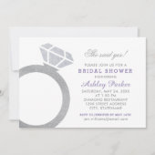 Invitation Fête des mariées de Mariage de Parties scintillant (Devant)