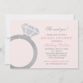 Invitation Fête des mariées de Mariage de Parties scintillant (Devant)