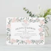 Invitation Fête des mariées de mariage du jardin bouillant (Debout devant)