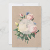 Invitation Fête des mariées de mariage du jardin Rose anglais (Dos)