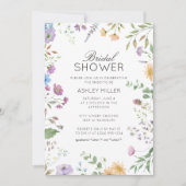 Invitation Fête des mariées de Mariage Fleur sauvage simple e (Devant)