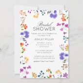 Invitation Fête des mariées de Mariage Fleur sauvage simple e (Devant)